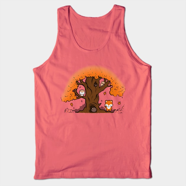 Autumn Friends Tank Top by perdita00